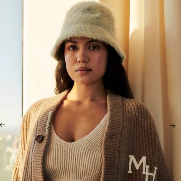 MADHAPPY ANGORA WOOL HAT - MINT main image 7